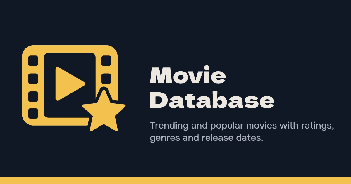 Movie Database — app preview