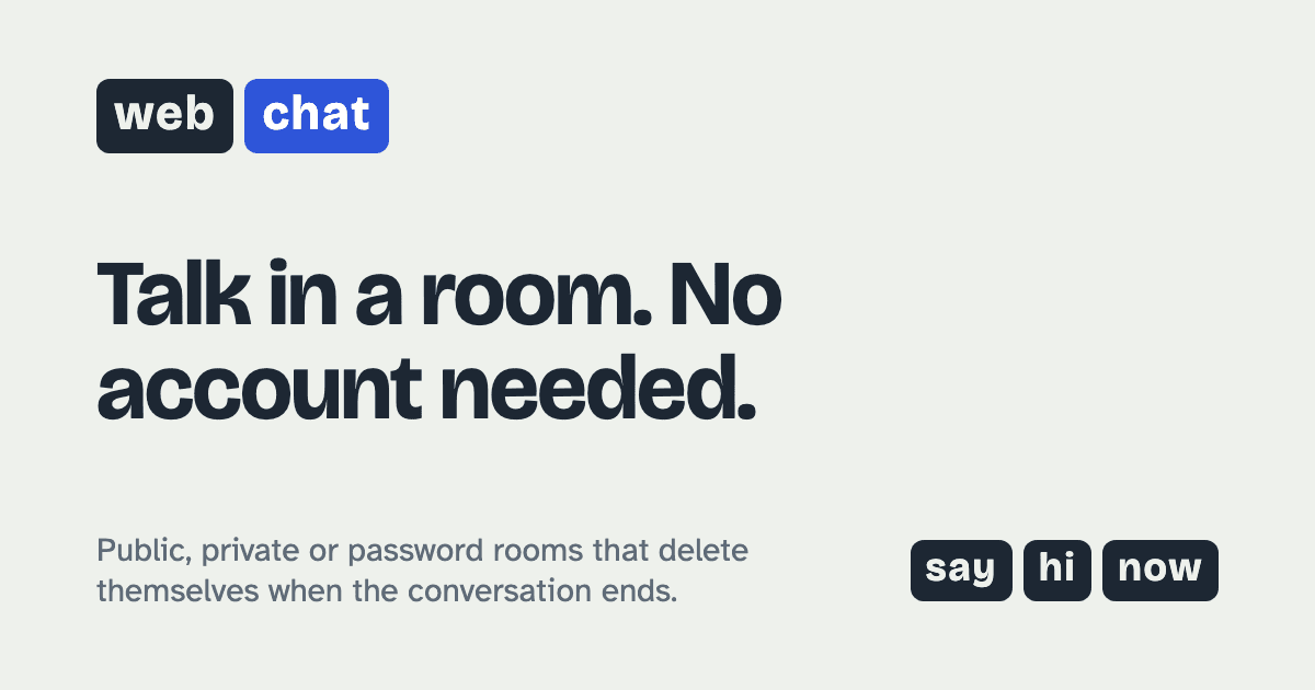Web Chat — app preview